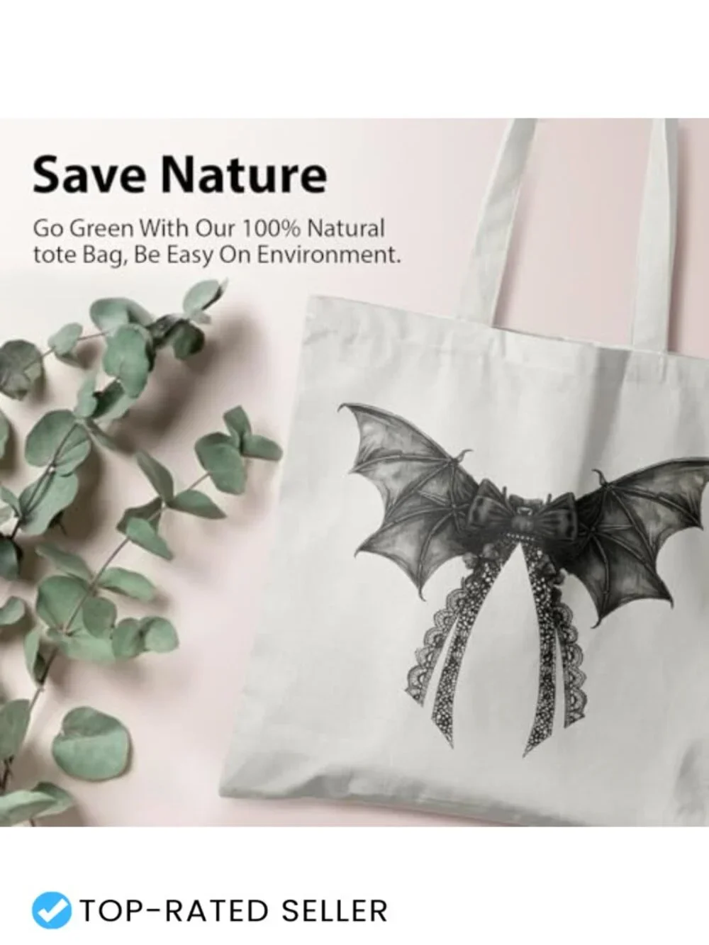 Canvas Reusable Tote Bag Cotton Polyester Shoulder Bag